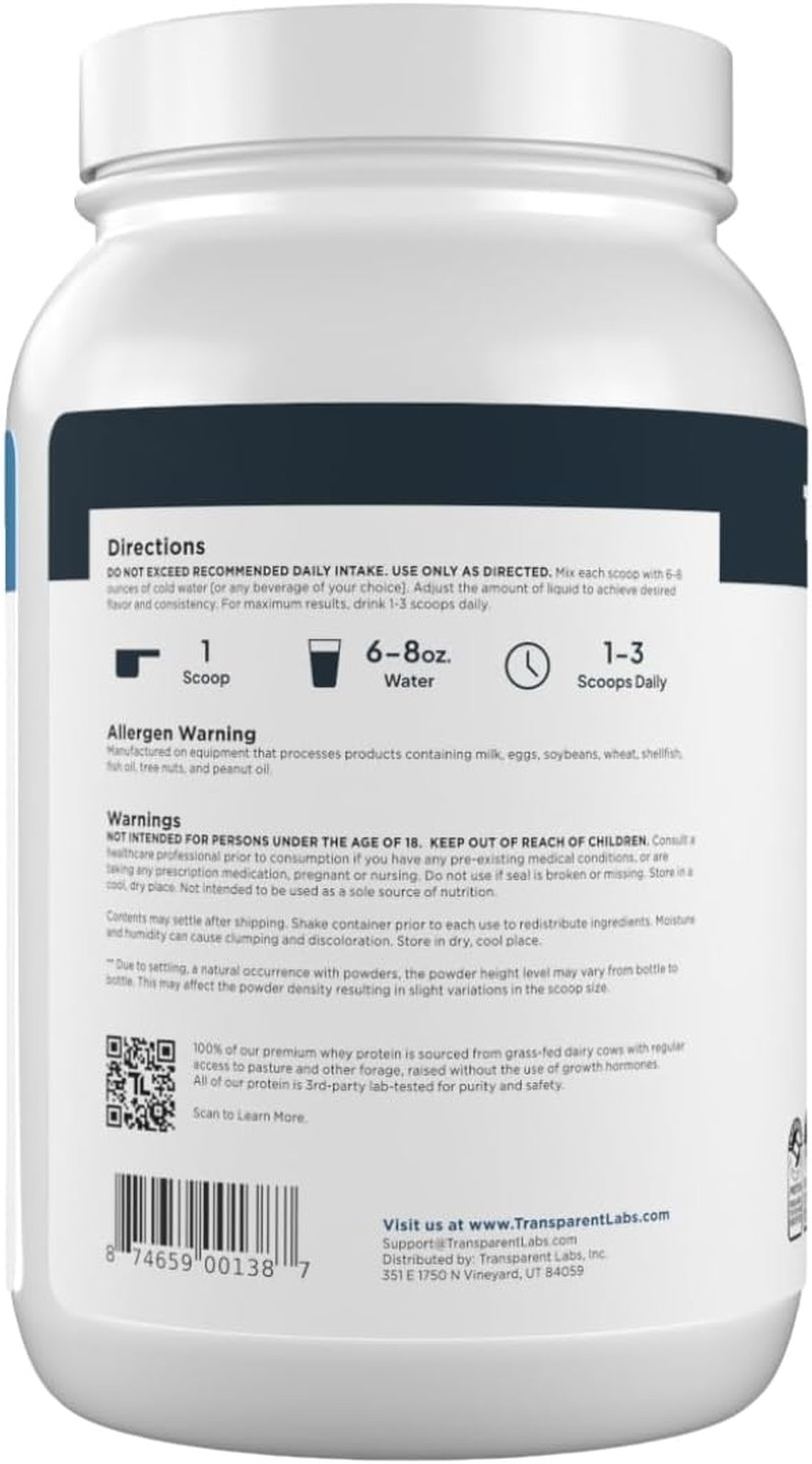 Grass-Fed Whey Protein Isolate – Naturally Flavored, Gluten Free Whey Protein Po