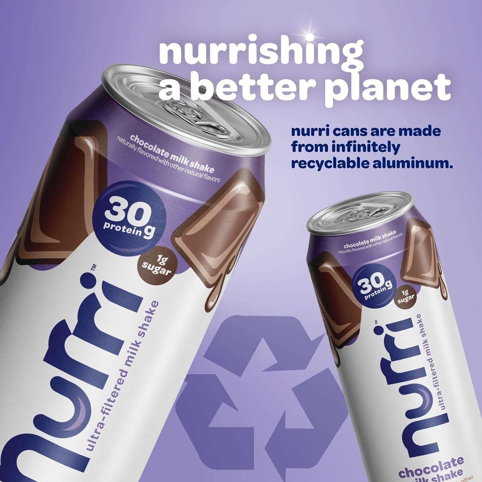 Nurri Chocolate Protein Shake – 30g Protein, Lactose Free, 10 Cans