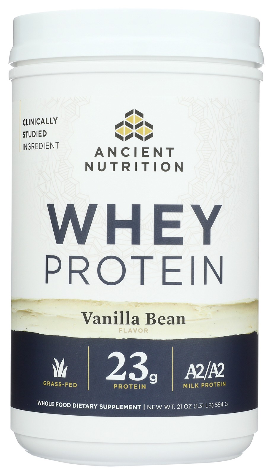 Vanilla Bean Whey Protein Powder By Ancient Nutrition 21 Oz 6G 1 Pack