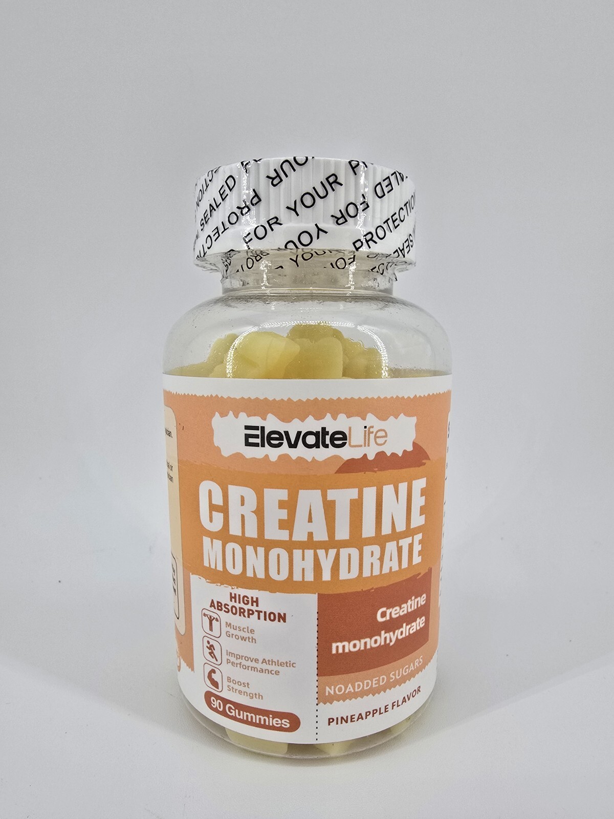 ElevateLife Creatine Monohydrate Gummies 5000mg for Men & Women Chewable 90