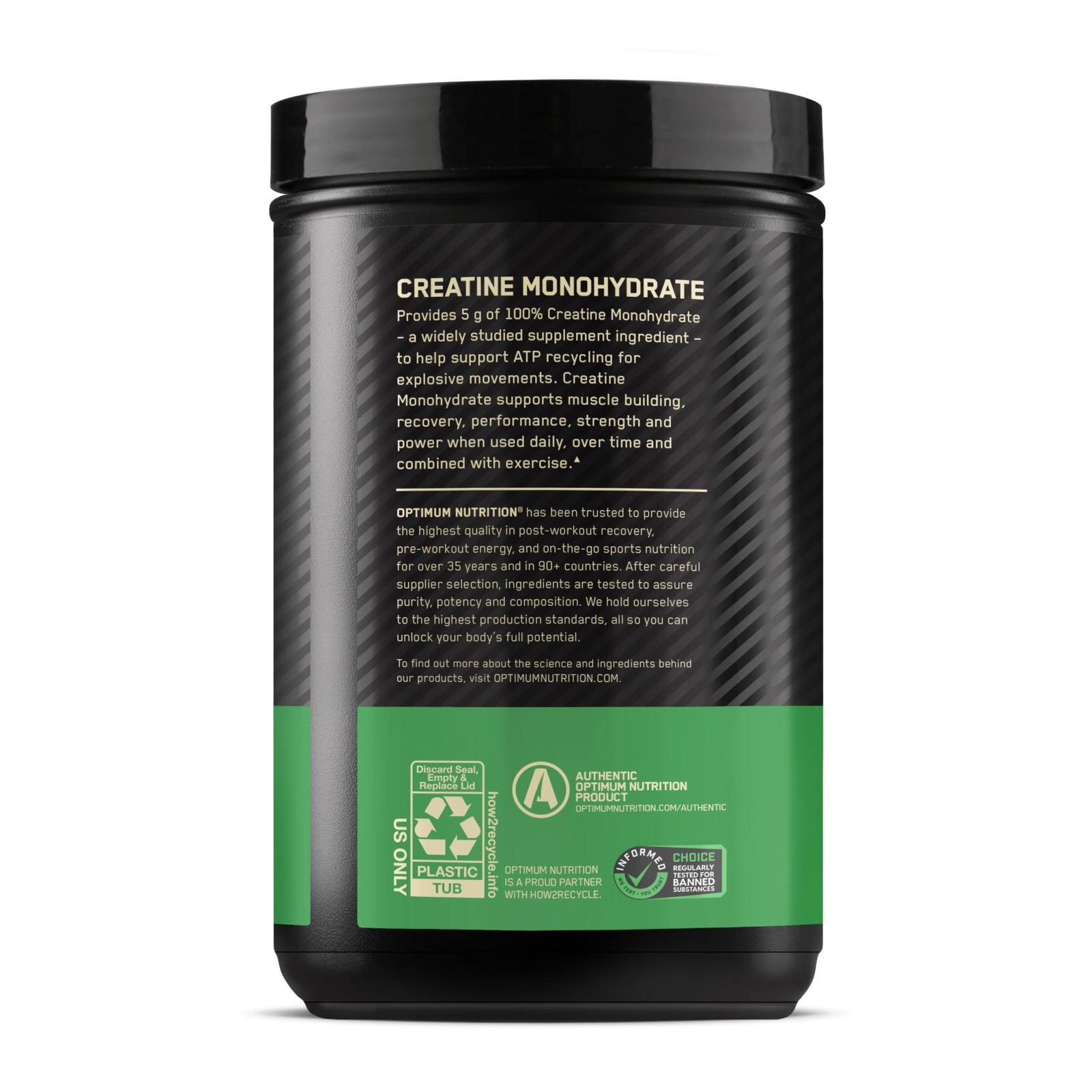 Micronized Creatine Monohydrate Powder – Unflavored, 120 Servings, 600g (2 Pack)