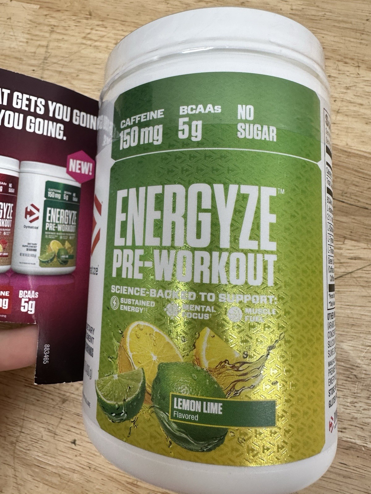 Dymatize Energyze Pre-Workout – Lemon Lime exp 2/27 – 30 Servings – 14.1 oz