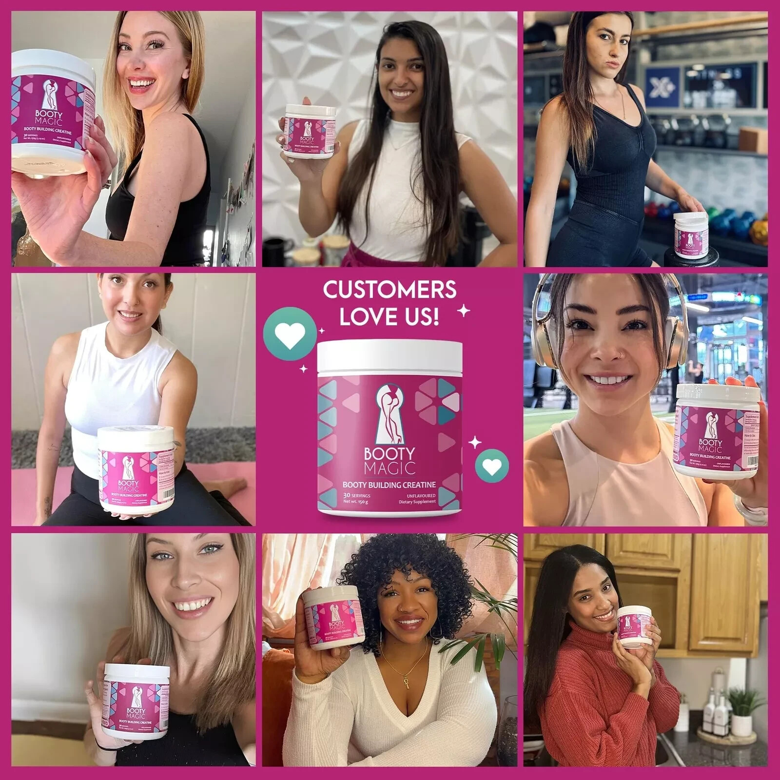 Booty Magic Booty Building Creatine – Unveil Glute Gains and Muscle Growth fo…
