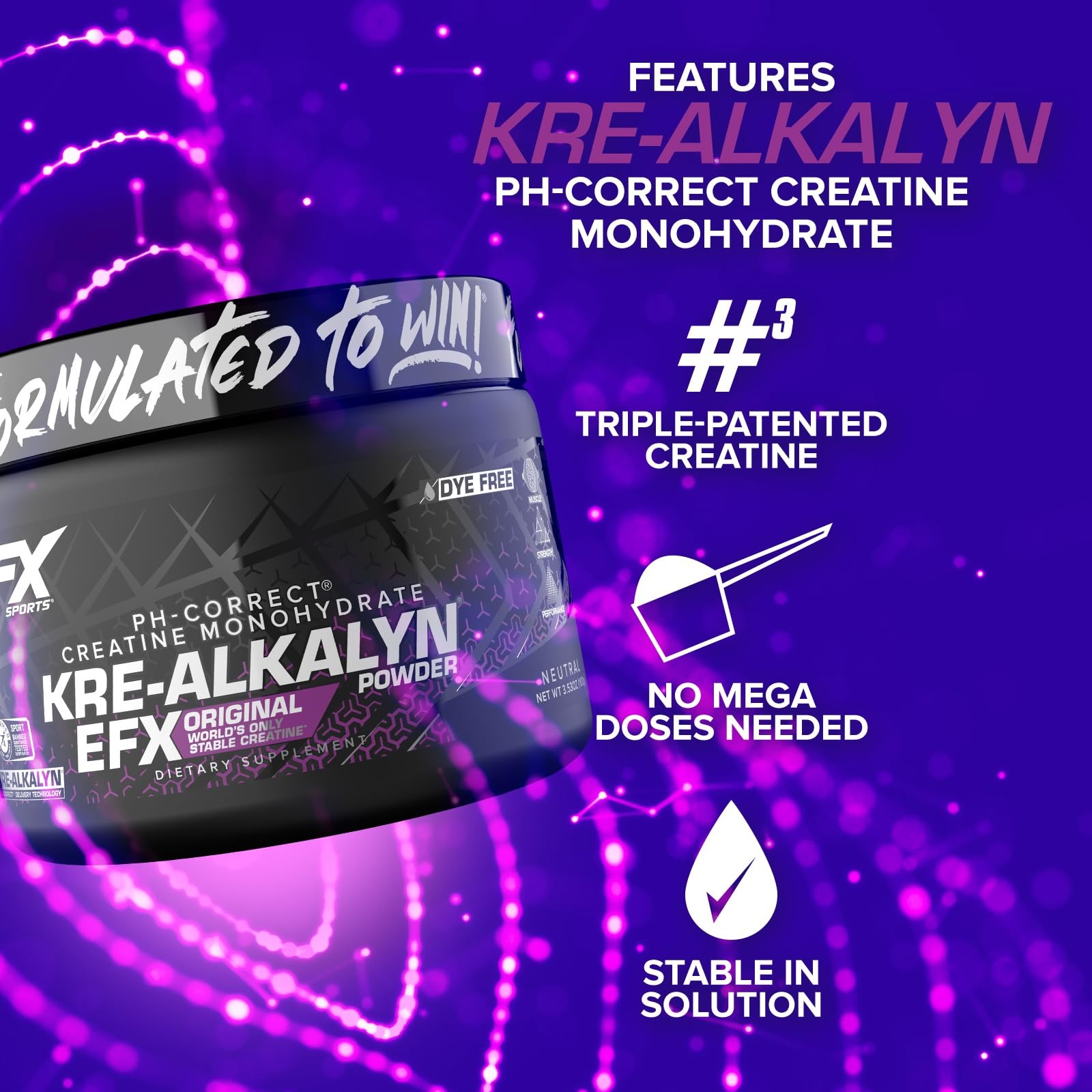 Kre-Alkalyn EFX Powder | pH Correct Creatine Monohydrate Powder Supplement | …