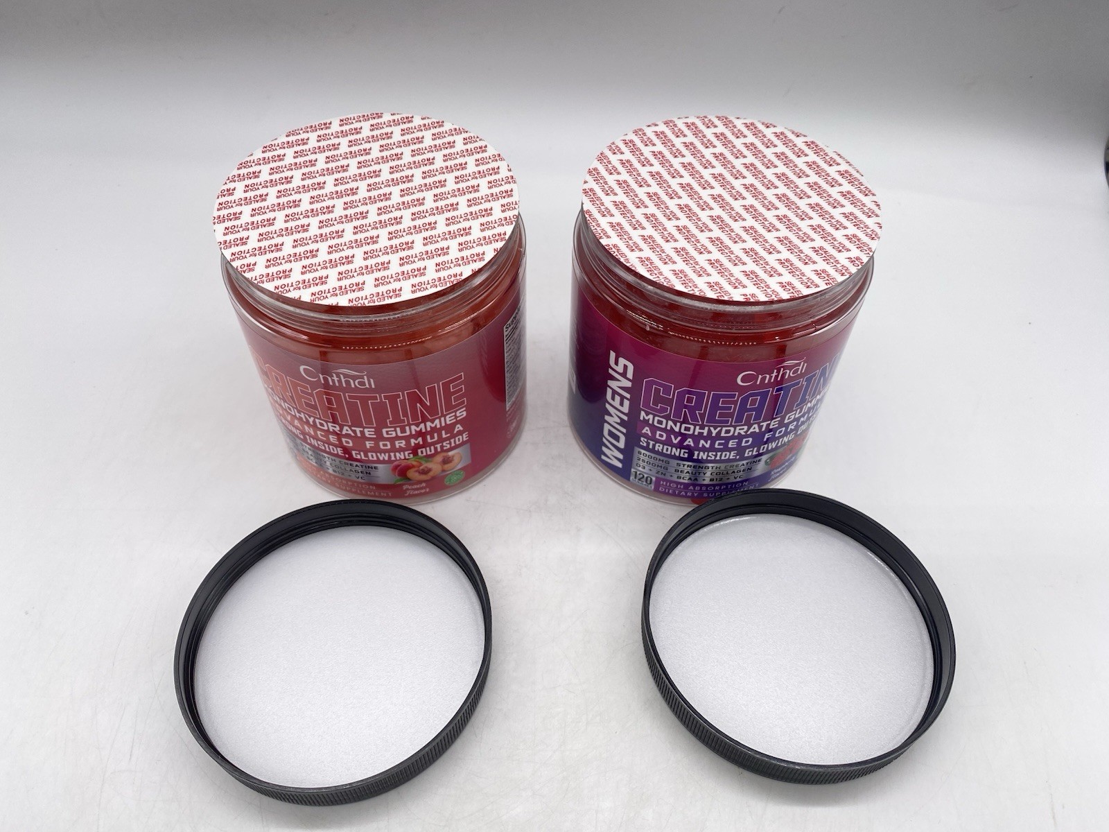 Cnthdi Creatine Monohydrate Gummies Peach & Raspberry 6000mg 120 Ct. Each