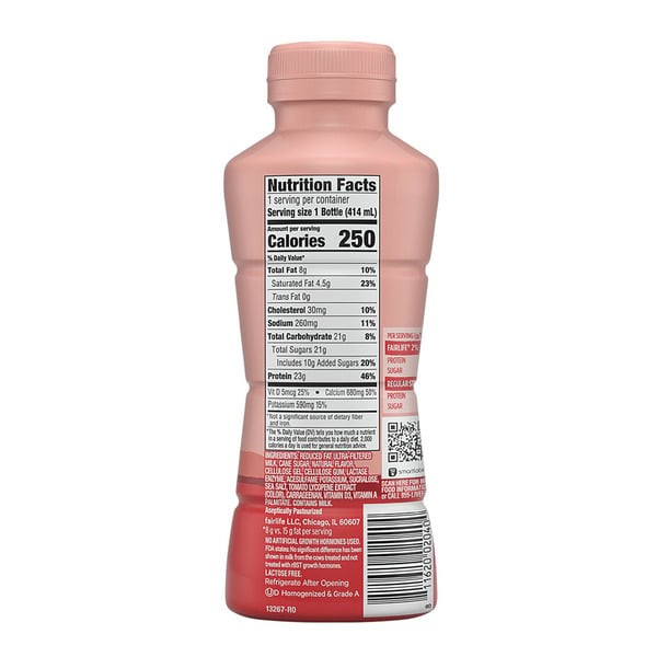 Fairlife 2% Ultra-Filtered Milk Strawberry – High Protein 23g – 14 Fl Oz 3pack