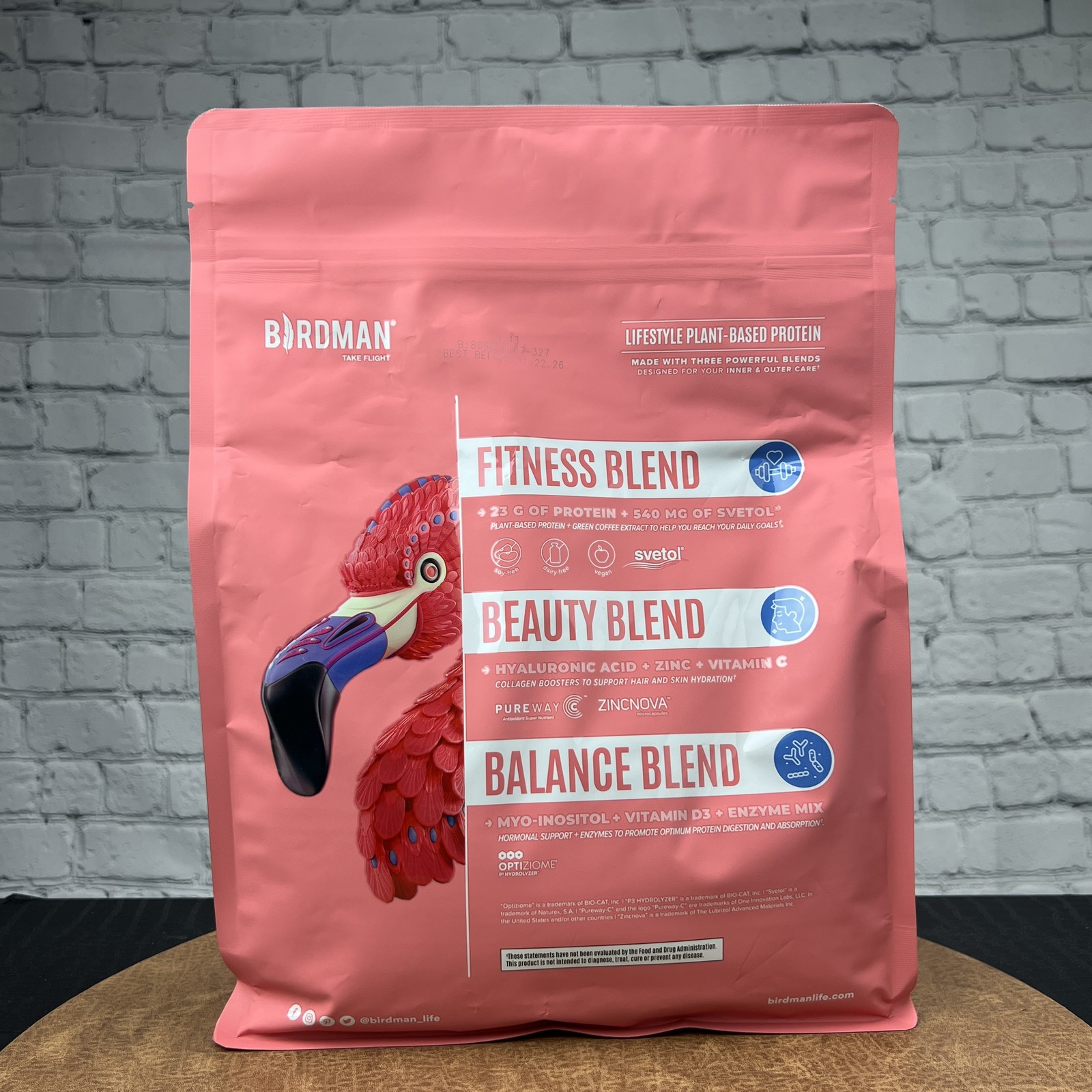 Birdman Fitmingo Protein Powder Blueberry Inositol & Collagen Boosters 3.3 lb