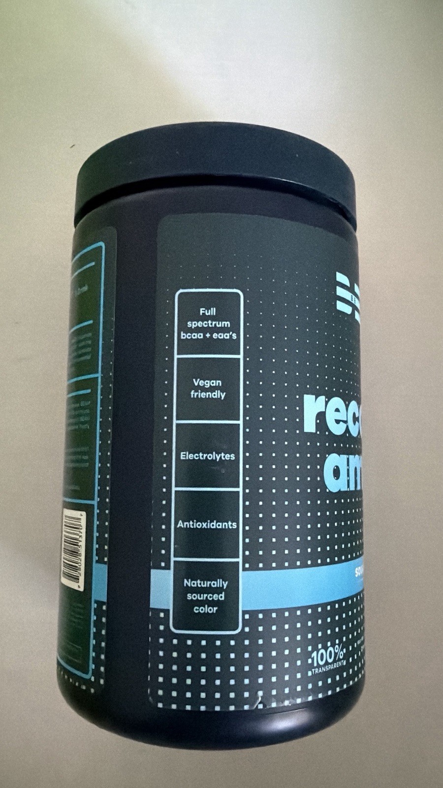 BEAM Recovery Aminos Powder BCAAs, EAAs Sour Blue Slushie – Sealed – Exp 11/27