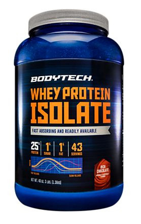 Whey Protein Isolate Powder – Decadent Chocolate (3 lbs./43 Servings)