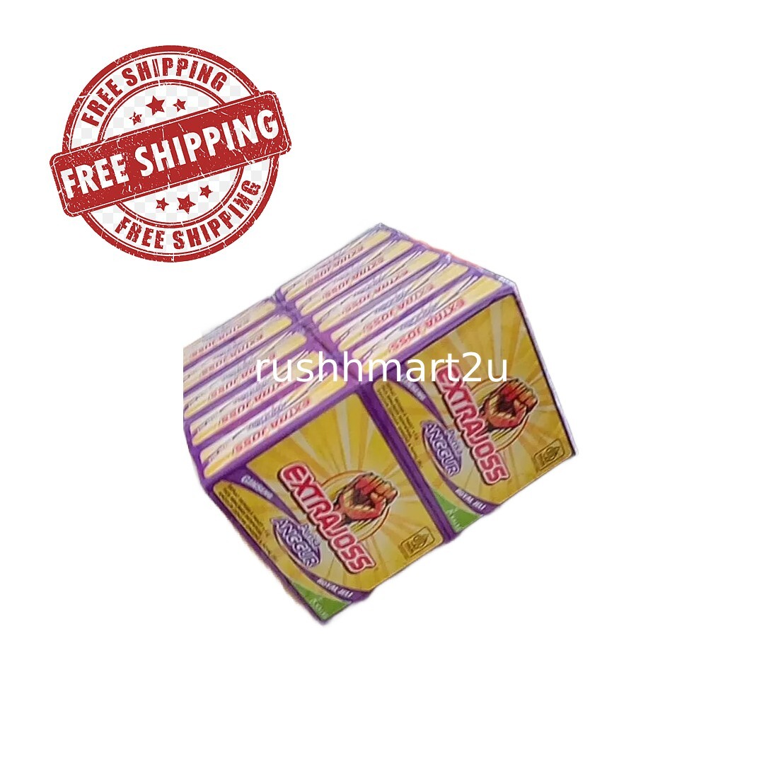 EXTRA JOSS Grape Flavor 10 Box (60 Sachets) Energy Drink Powder FREE SHIPPING