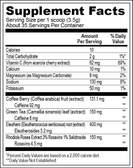 Sugar-Free Pre-Workout Energizer, Strawberry Lemonade, Keto, Gluten Free, 4.3 Oz