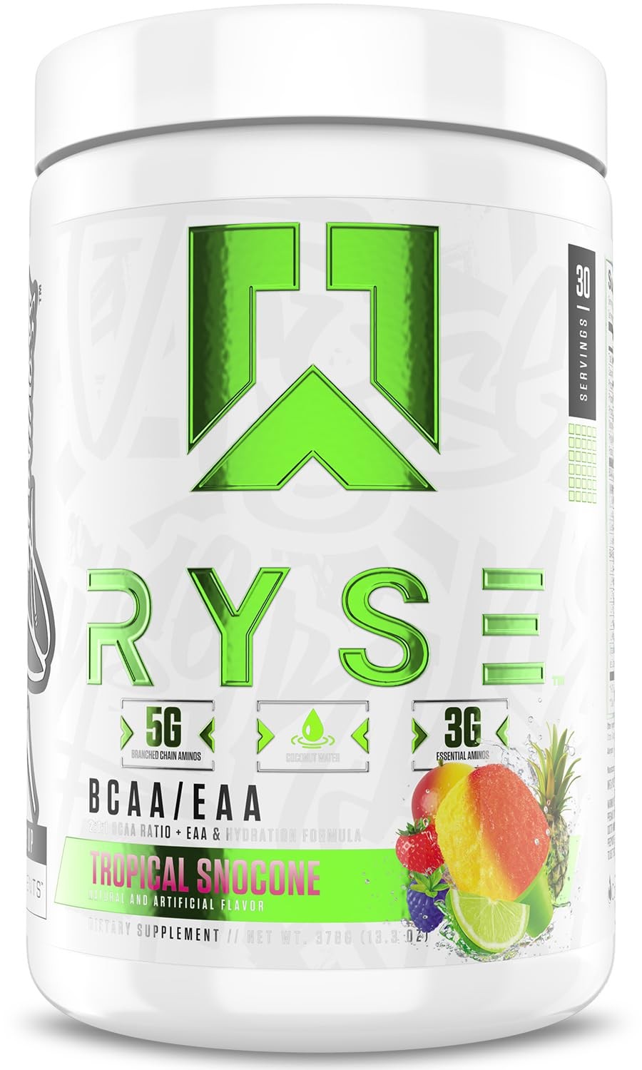BCAA EAA Muscle Recovery Supplement Coconut Water Hydration Sugar Free 11oz