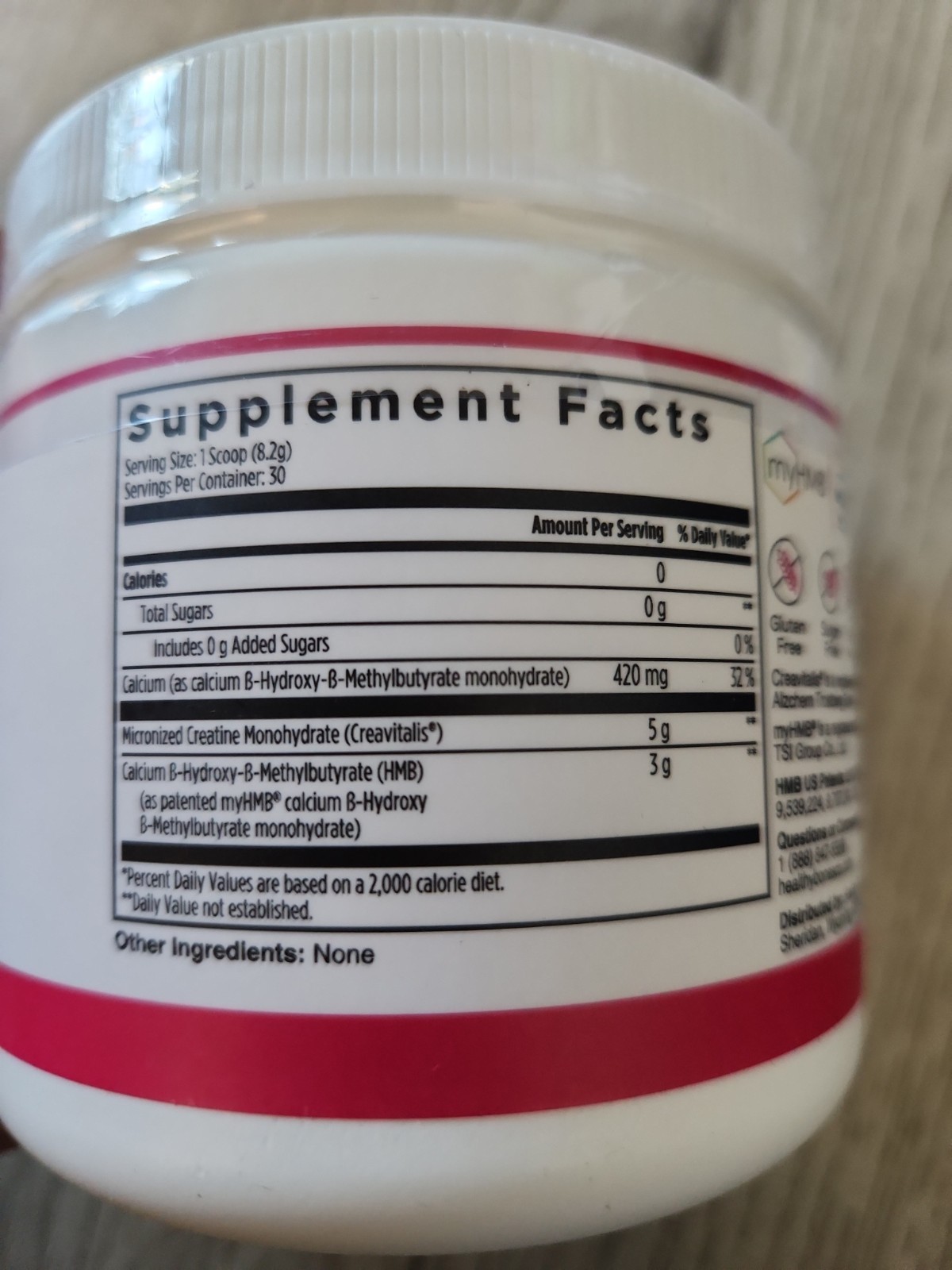 Creatine HMB Powder, 5g Creatine Monohydrate With 3g HMB, Creatvitalis And myHMB