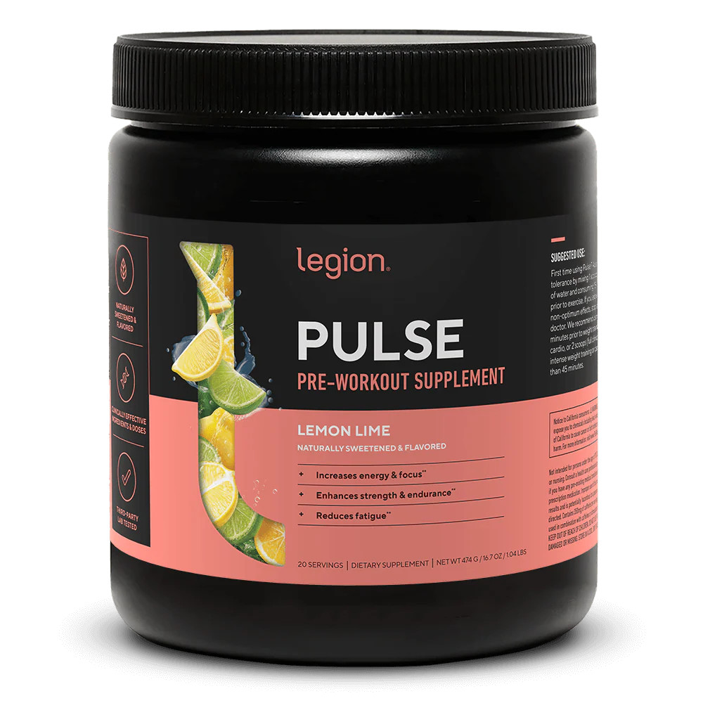 Pulse Pre-Workout Supplement Naturally Sweetened And Flavored