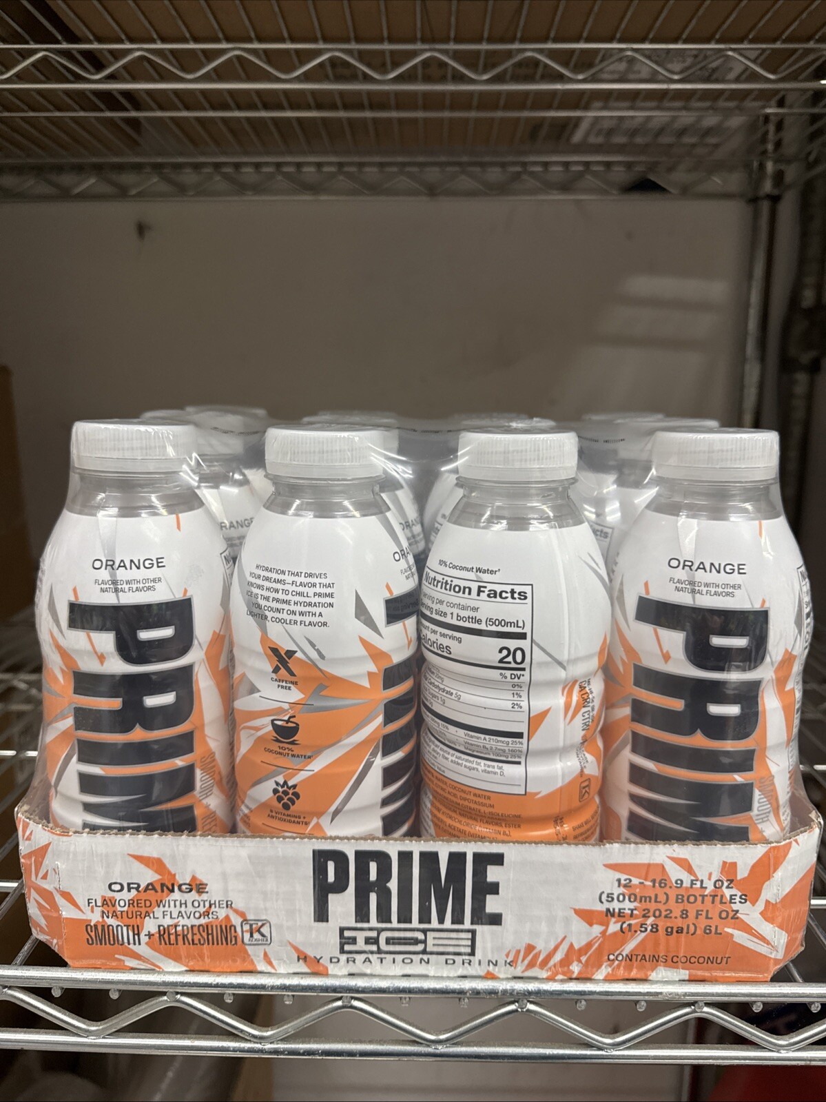 PRIME HYDRATION Drink (16.9oz) Sealed Case – Orange