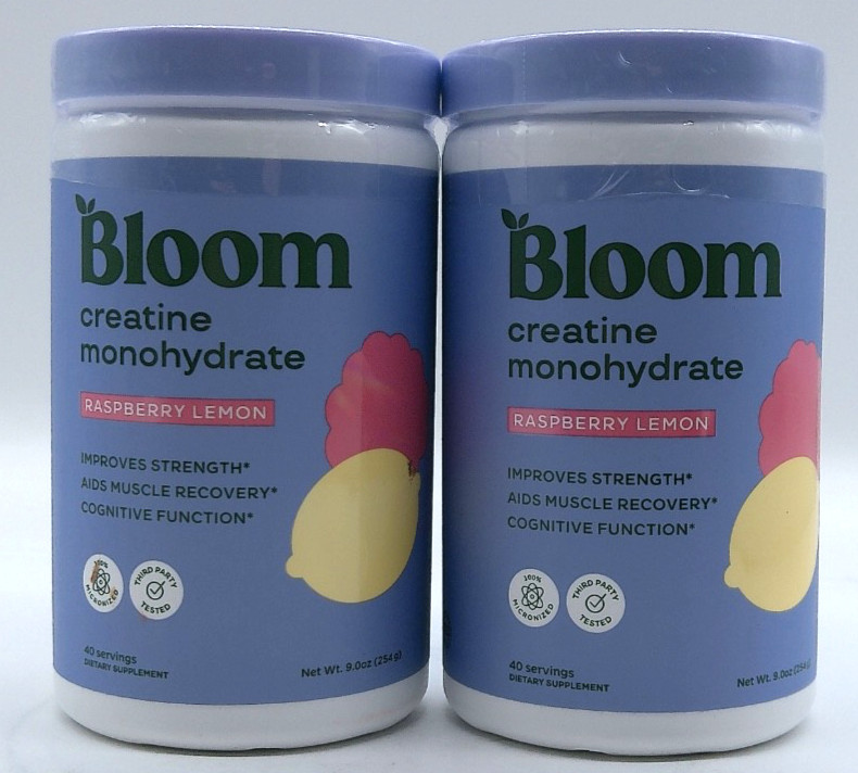 2Pk- Bloom Raspberry Lemon, 80 Total Servings, Exp. 9/27