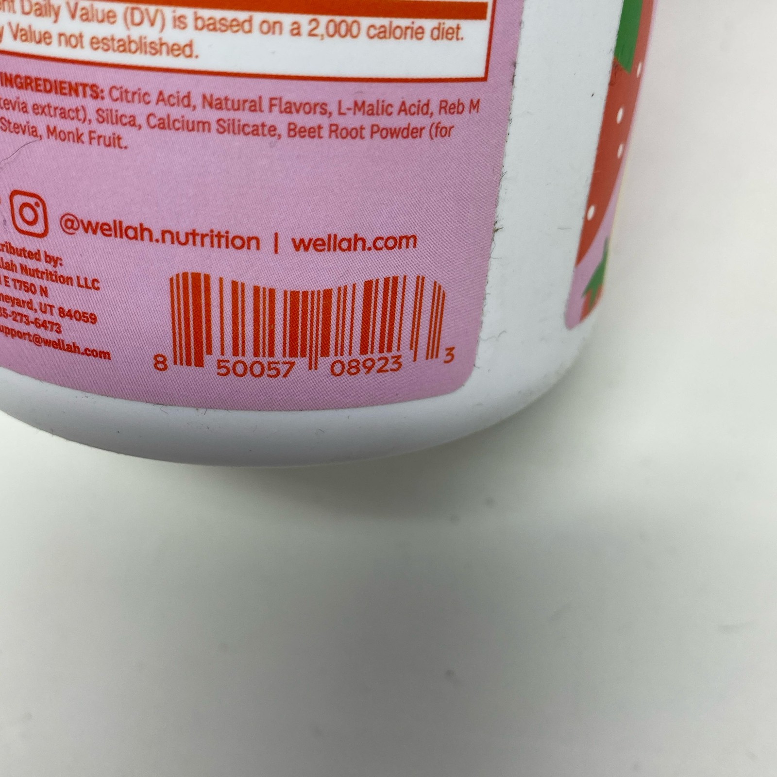 Wellah Creatine, Strawberry Lemonade, 50 Servings (9.7oz)
