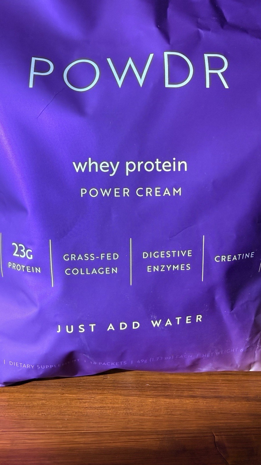 POWDR Whey Protein Powder Vanilla Non-GMO Gluten-Free Collagen Creatine 14