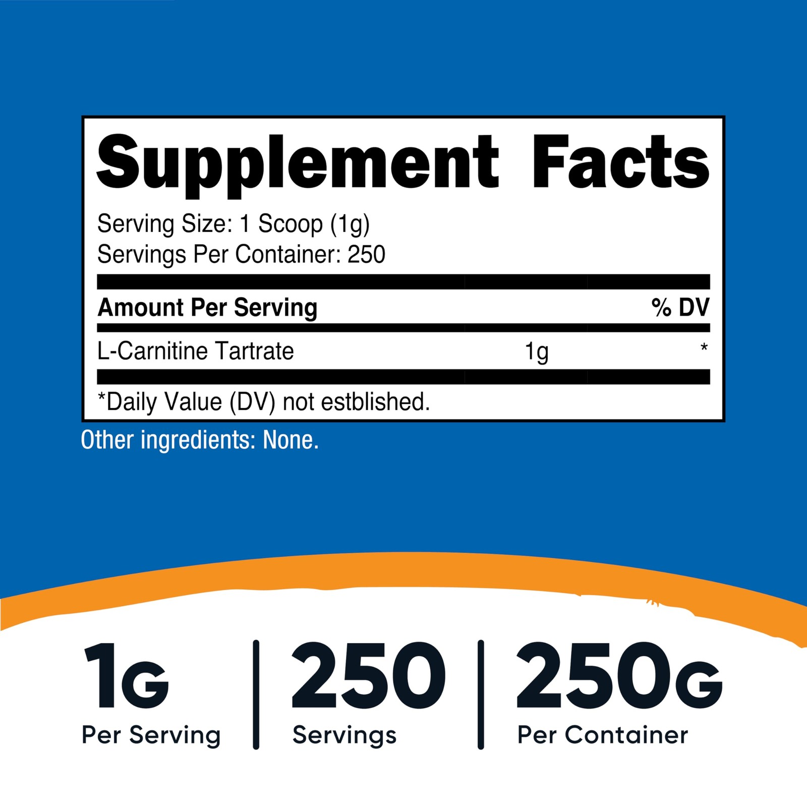 Nutricost L-Carnitine Tartrate Powder (250 Grams) 8.9 Ounce (Pack of 1), Red