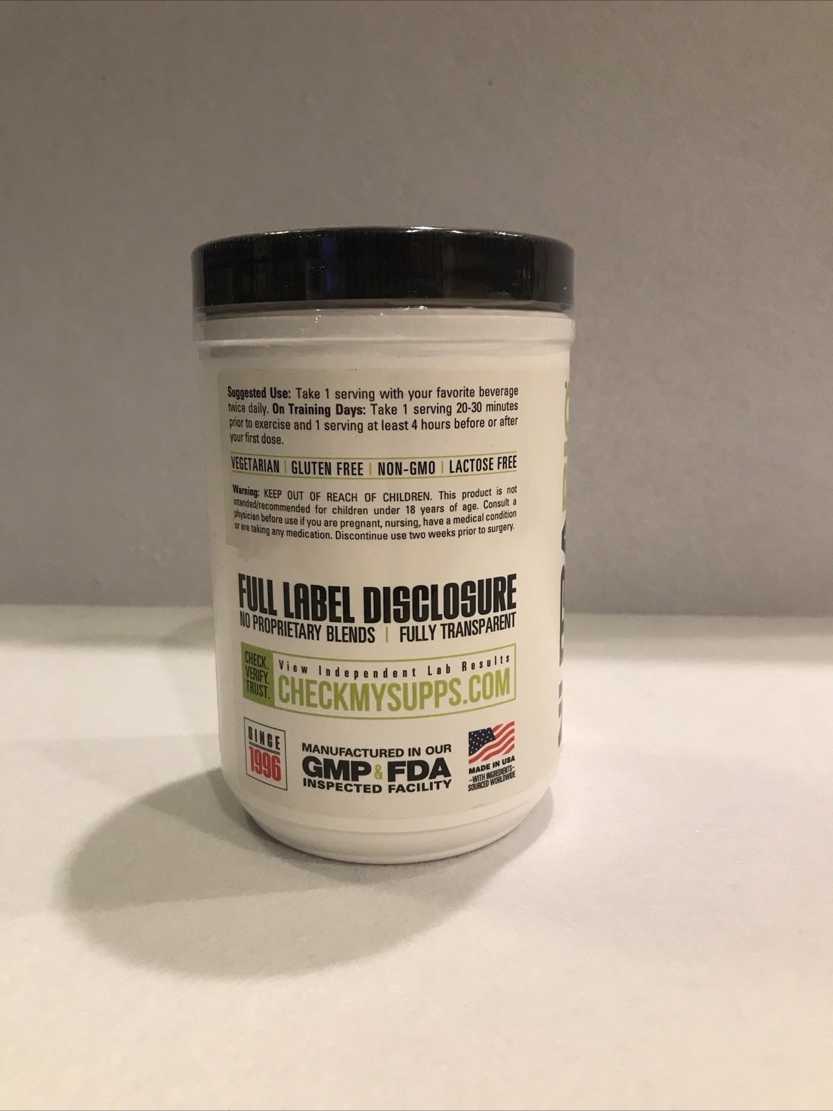 NutraBio – AAKG L-Arginine Alpha Ketoglutarate 2:1 Protein Powder – 142 Servings