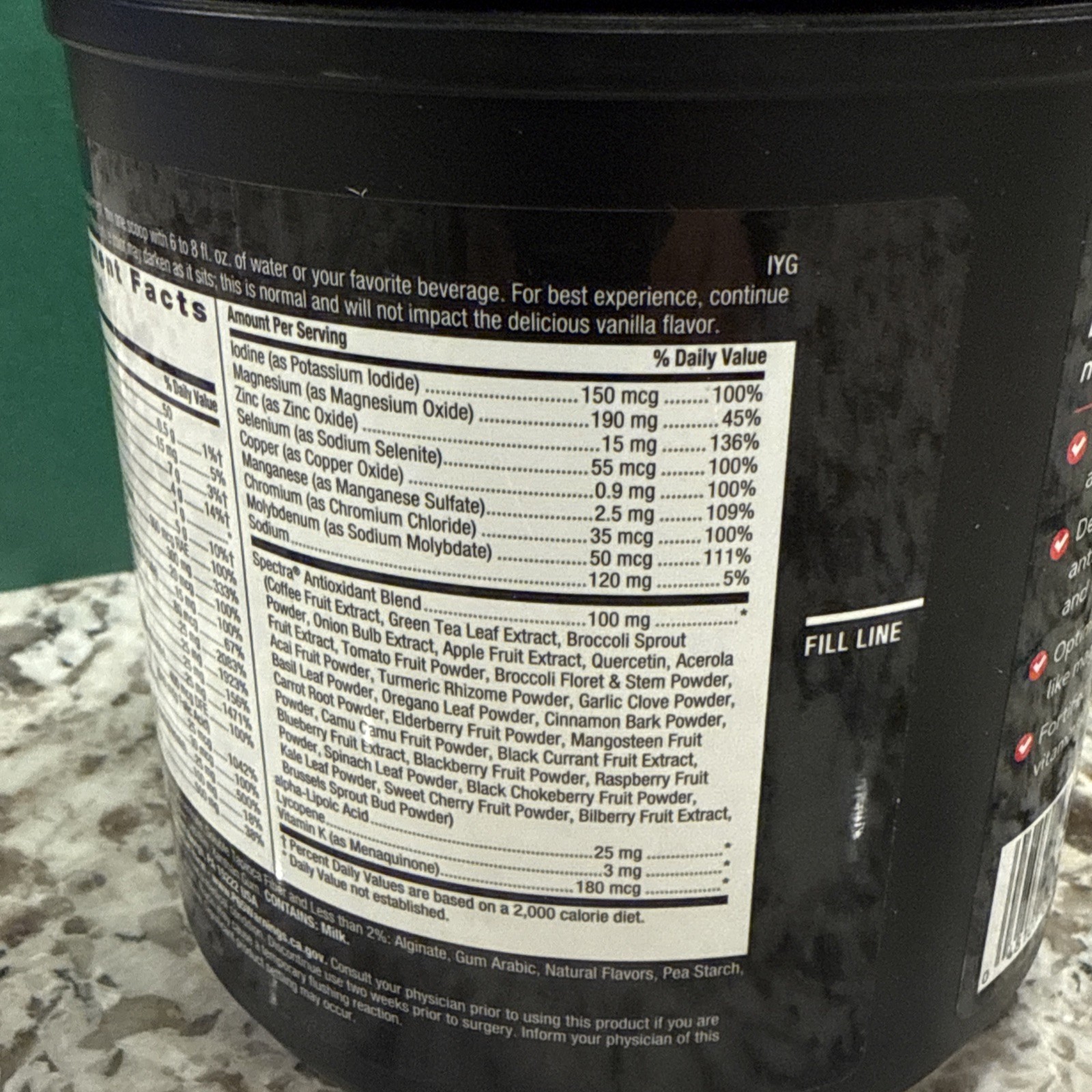 GNC Mega Men Multi Powder, Vanilla, 23 Vitamins & Minerals, 5G Protein, 16.4 oz