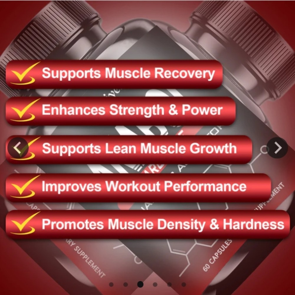 Anabol HardCore Made In USA 1 Bottle 60 Caps Muscle Building + Mental Clarity