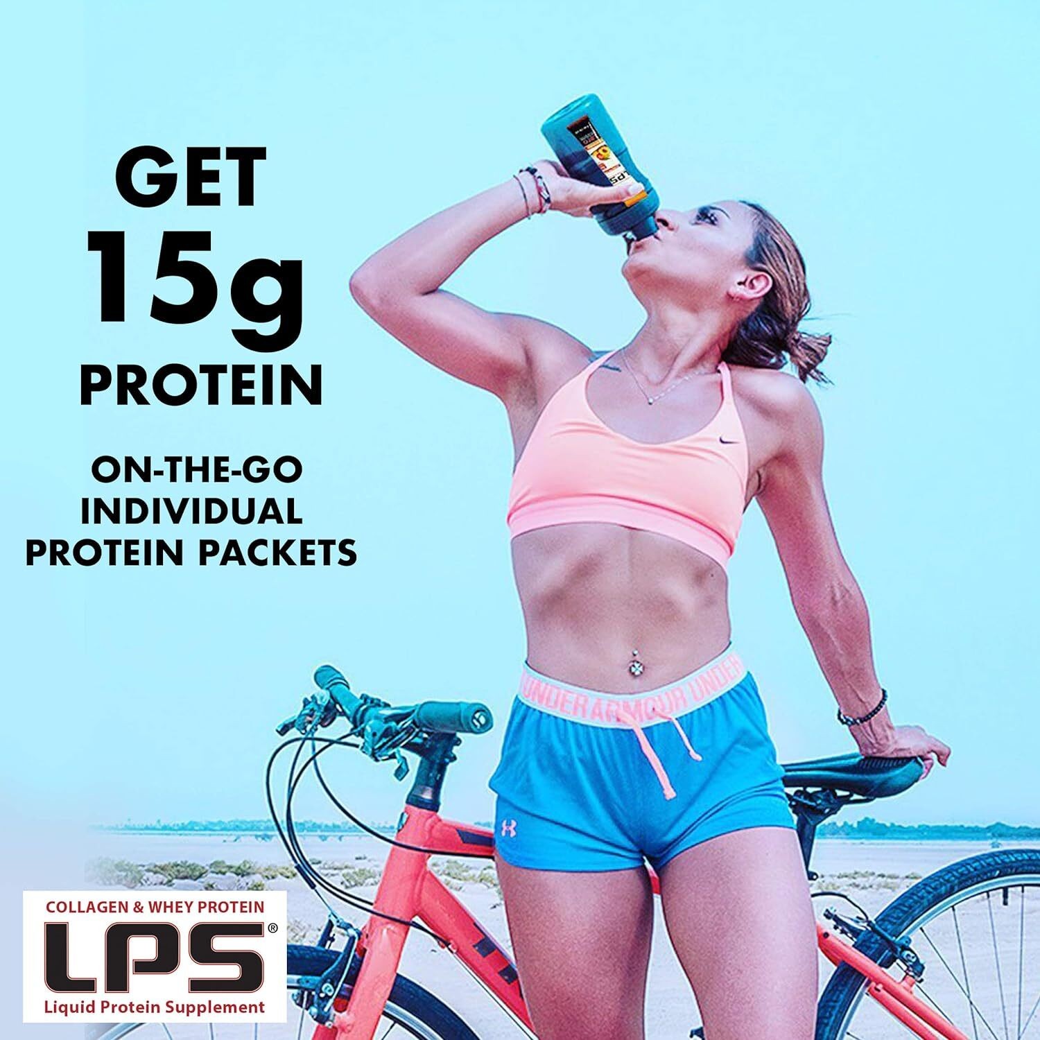 LPS Liquid Protein Supplement Collagen & Whey Sugar Free 15 Grams 32 Fl Oz.