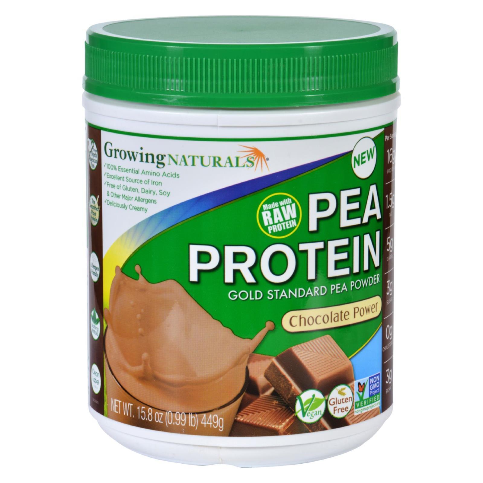 Growing Naturals Protein Pea Chocolate 15.8oz Pack of 3