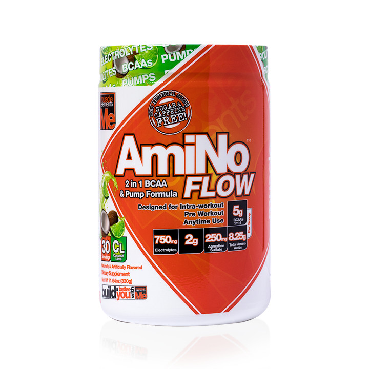 Muscle Elements AmiNO FLOW 2-in-1 BCAA & Pump Formula 30 Servings PICK FLAVOR