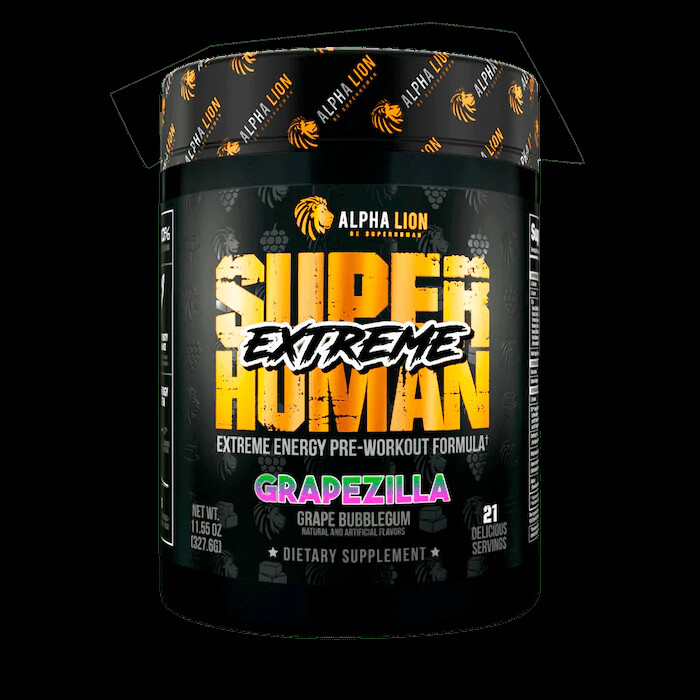 Alpha Lion Superhuman Extreme Energy Hardcore Preworkout 21 Full Servings New