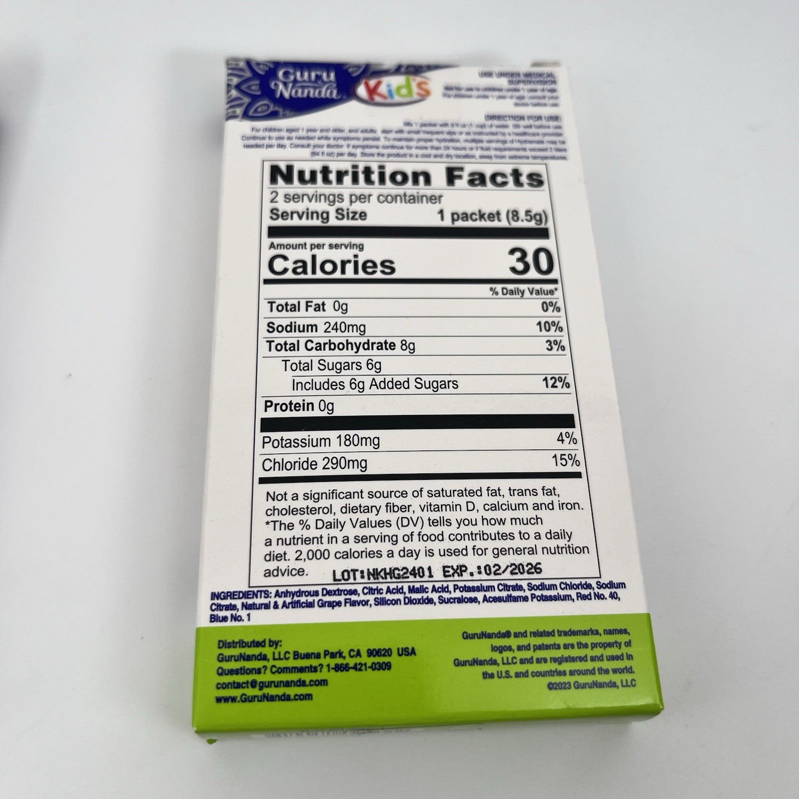Guru Nanda Hydramate 3 boxes Kids Electrolyte Powder 2 box Apple & 1 Grape NEW
