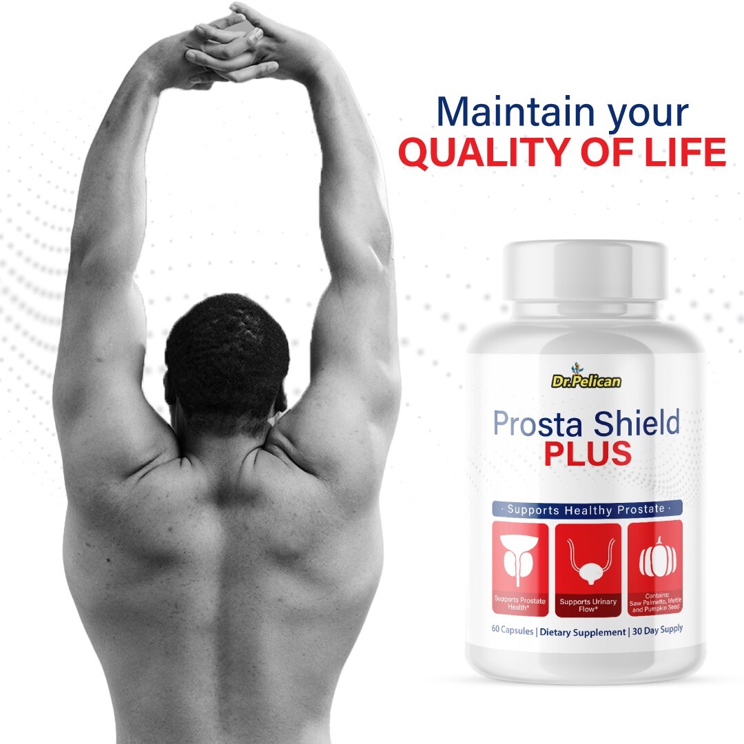 Prosta Shield+- Support Supplement for Men – Urinary & Bladder Health-5 Bottles