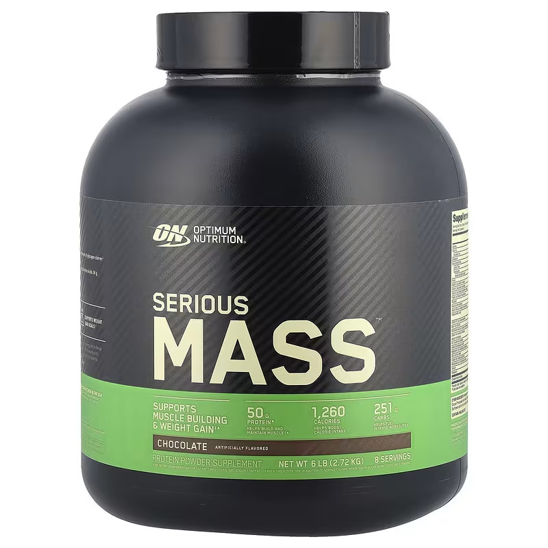 Optimum Nutrition, Serious Mass™, Chocolate, 6 Lb (2.72 Kg)