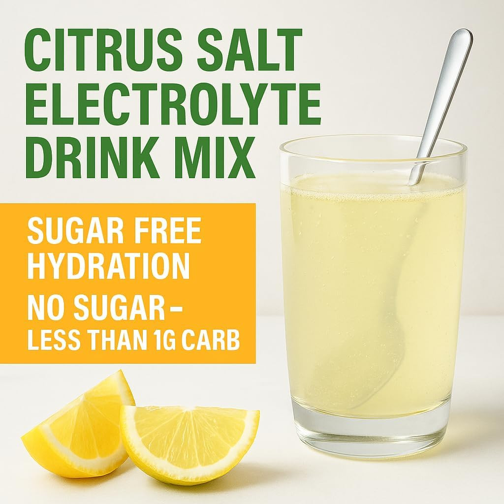 Electrolyte Drink Mix Hydration Packets: 1000Mg Sodium, Potassium & Magnesium Ci