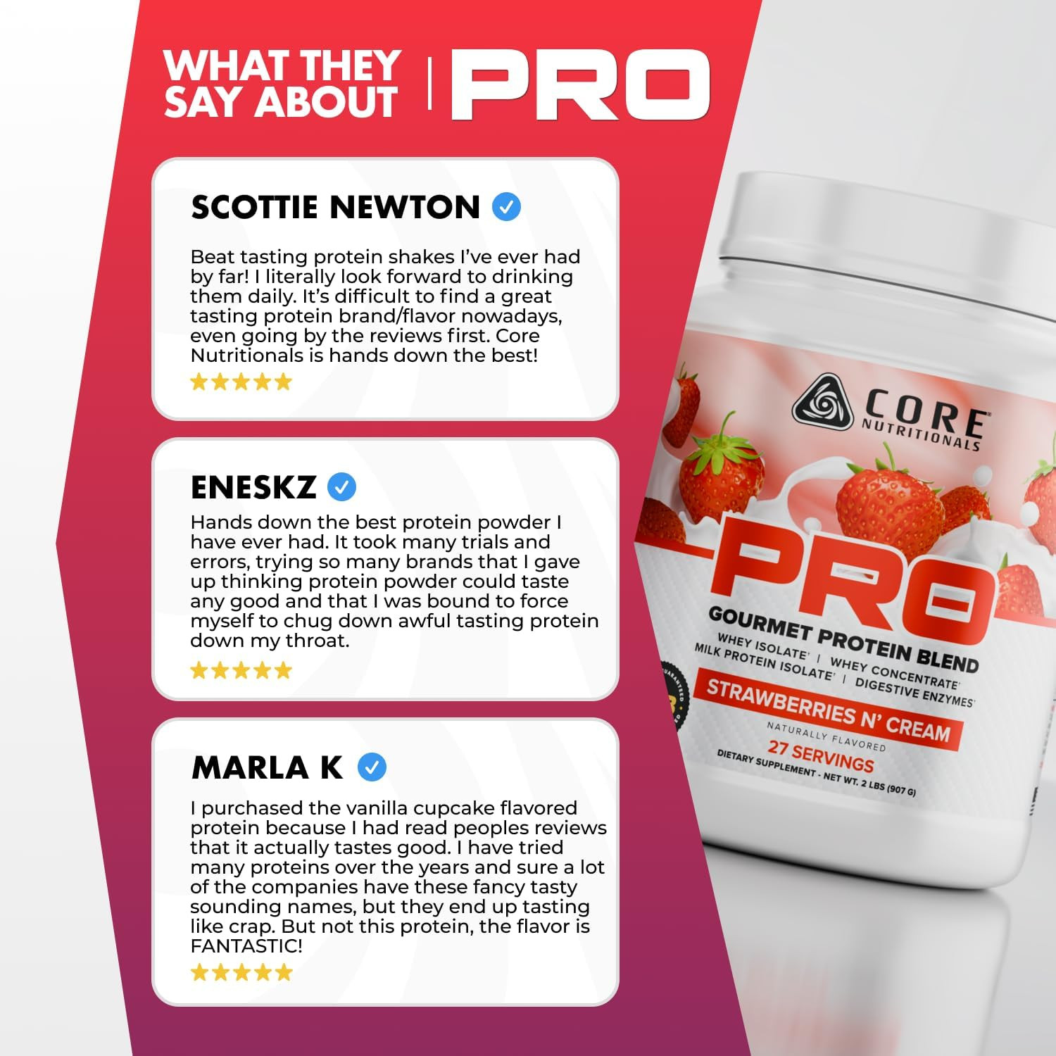 PRO Gourmet Protein Blend | Whey Protein Blend | with Mcts & Digestive Enzymes |