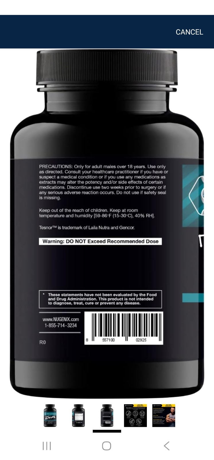 Nugenix® Ultimate Advanced Total Testosterone Booster. 120 Ct-EXP 07/26 (SEALED)