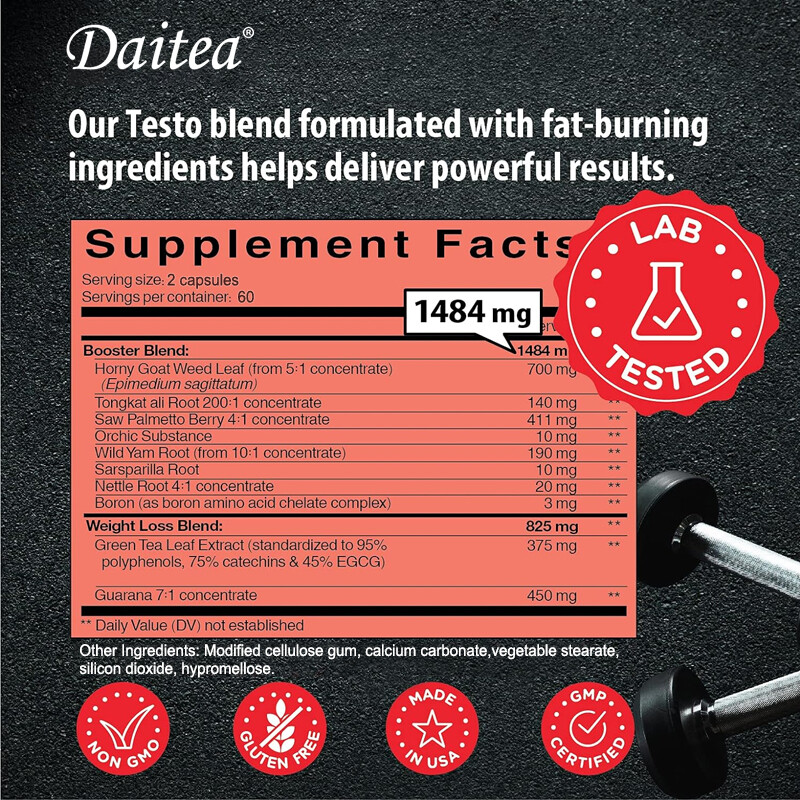 Fat Burner Male Enhancement Stamina Performance Weight Loss Metabolism 120 Pills