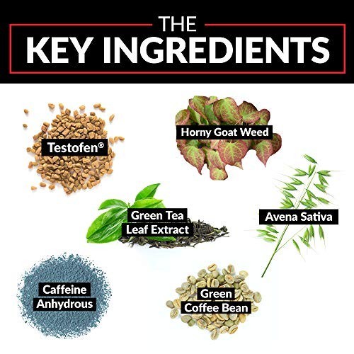 Testosterone Booster for Men – Lean Muscle, Energy Boost, Fenugreek & Green Tea,
