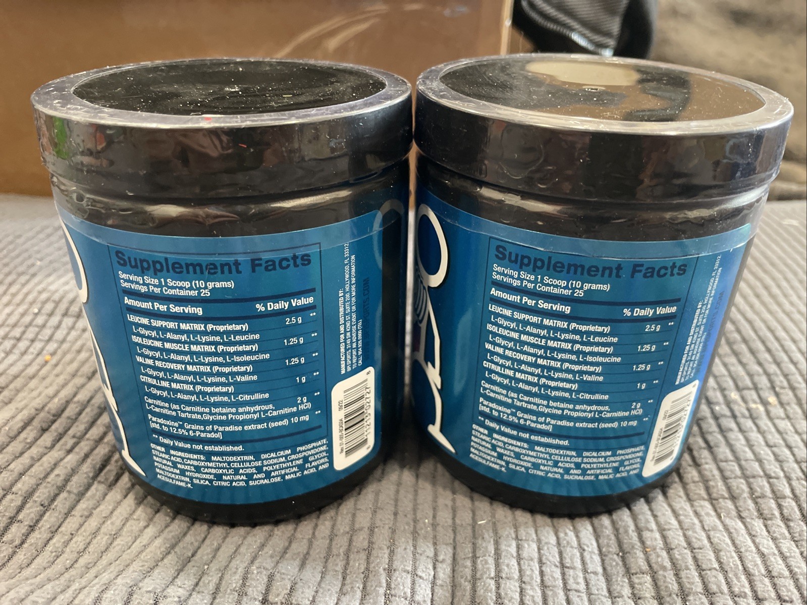 BPI Sports Best BCAA Shredded 25 Servings Blue Raz 2 Containers 05/27
