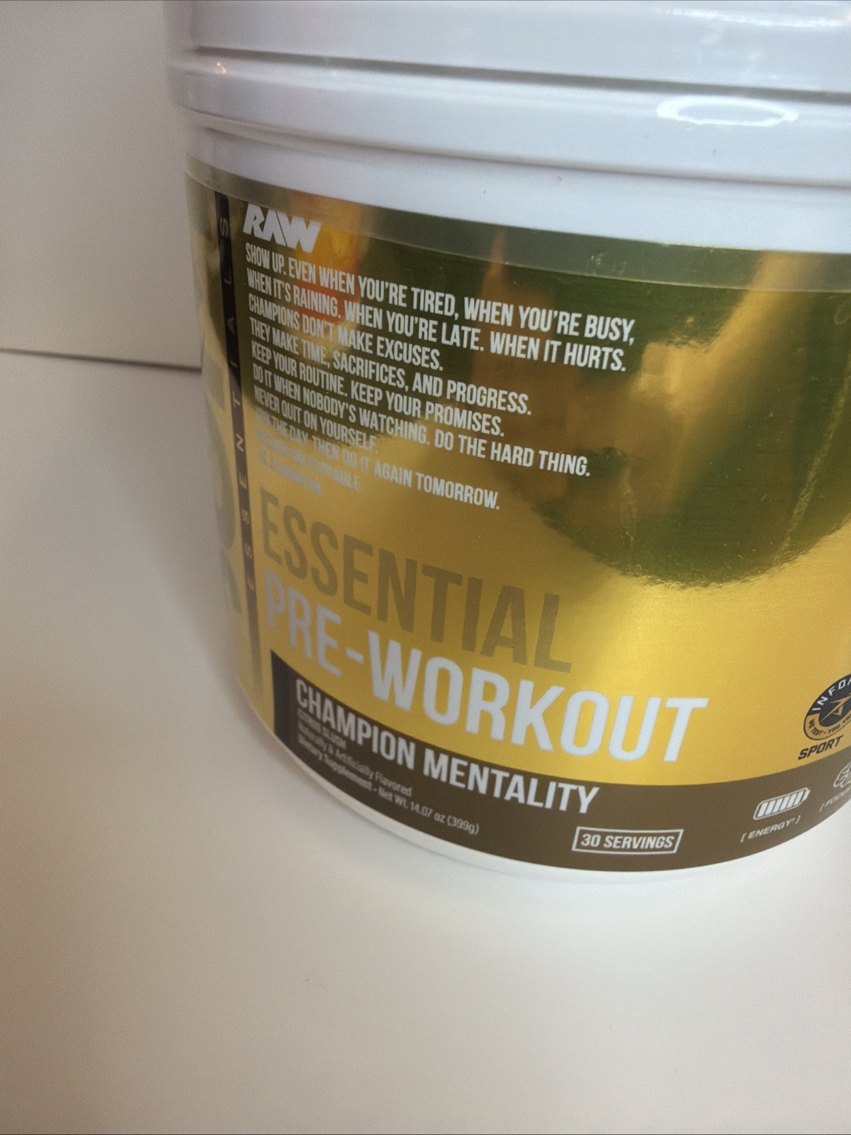 Raw Nutrition BUM Essential Pre-Workout – BUNDLE SET OF 3 – 20 Servings Each NEW