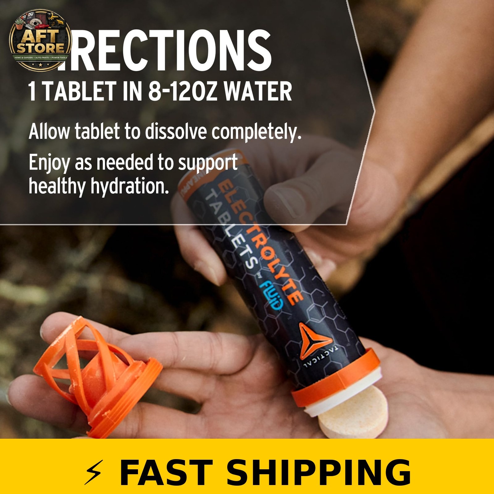 Fluid Tactical 40 Count Effervescent Electrolyte Tablets Variety Pack