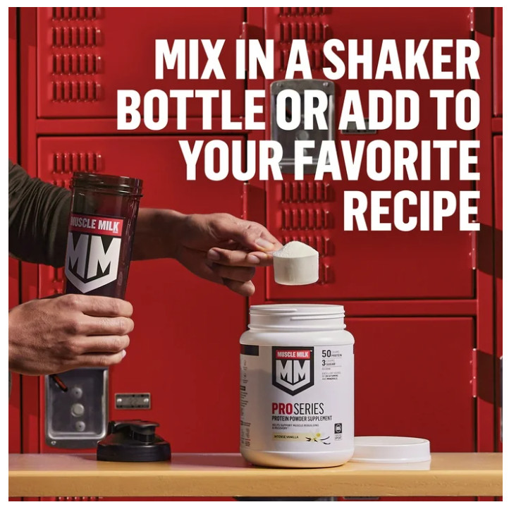 Muscle Milk Pro Series Protein Powder Knockout Chocolate 2LB 50g Protein