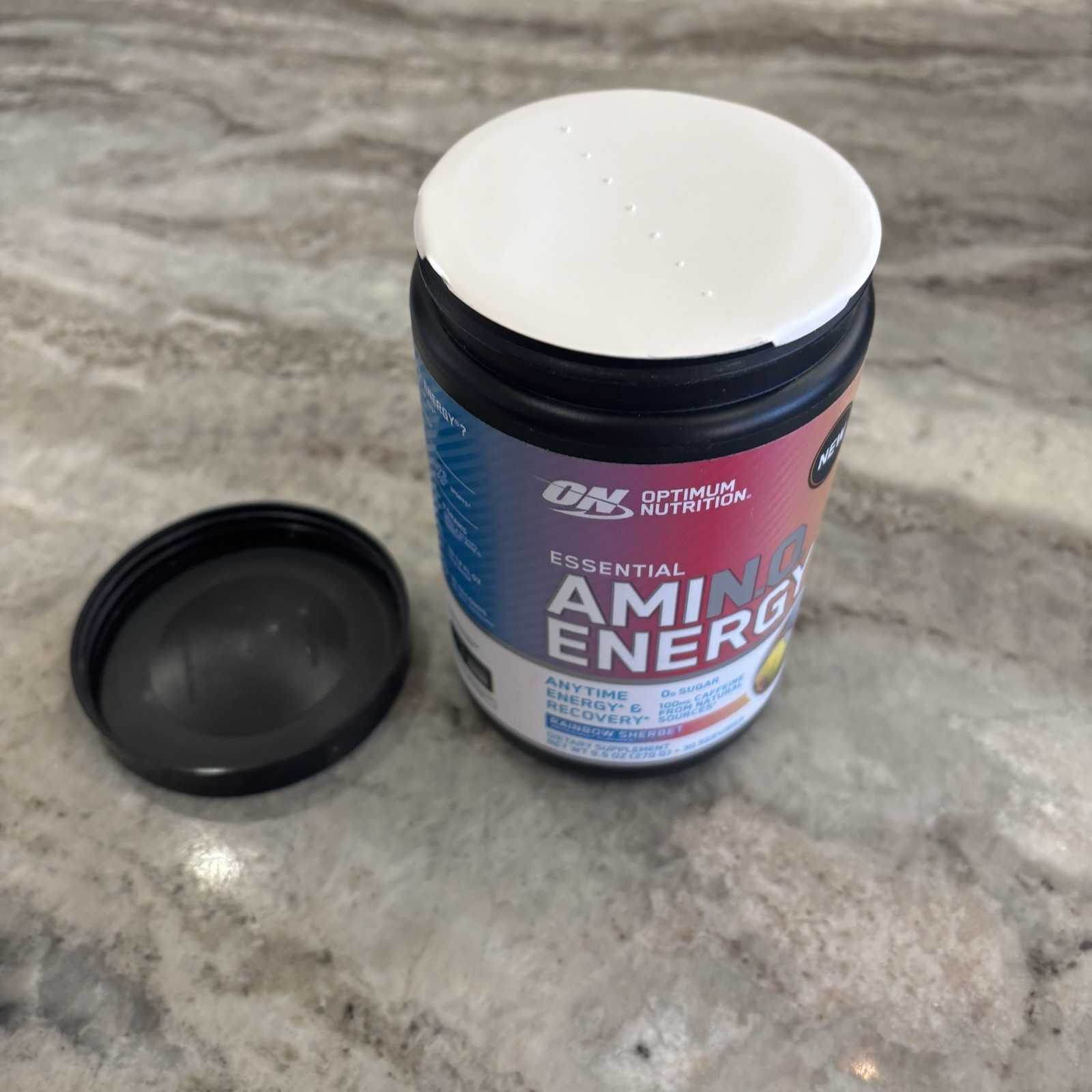 Optimum Nutrition Essential AMIN.O. Energy Rainbow Sherbet 30 SERV 270g EX 9/27