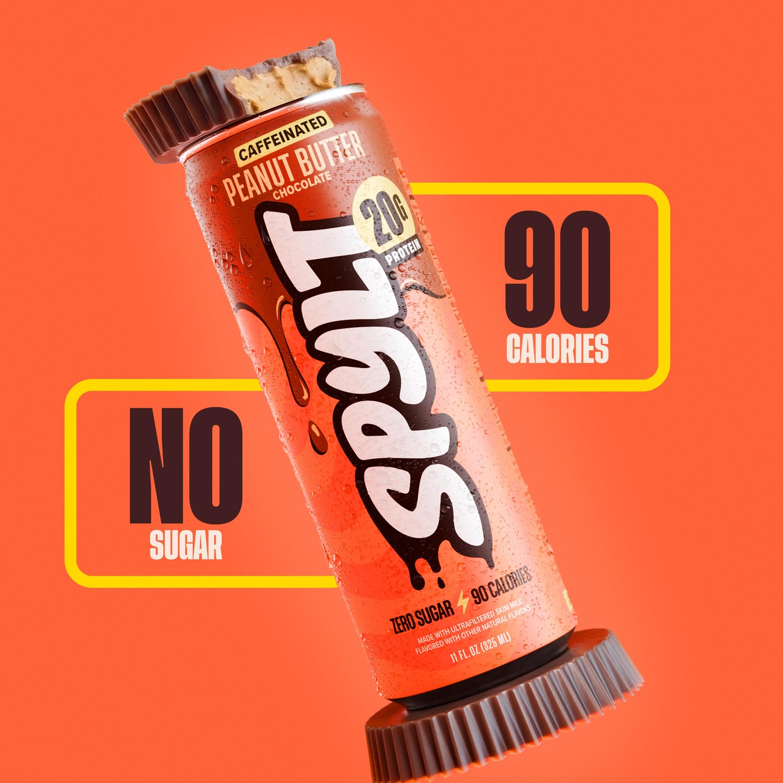 Spylt High Protein Peanut Butter Chocolate Milk with 132 Fl Oz (Pack of 1)