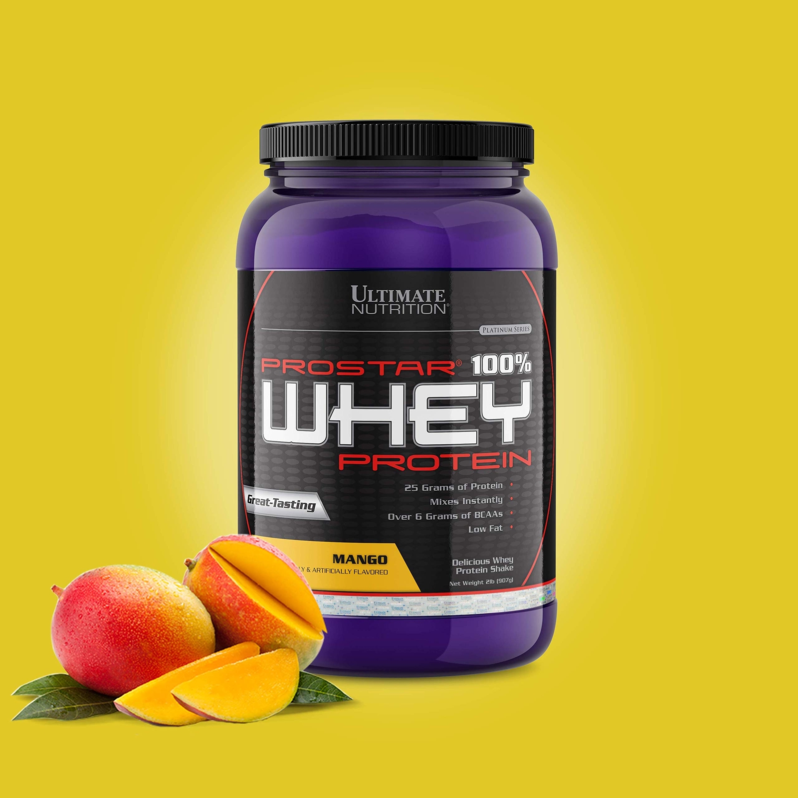 Prostar Whey Protein Powder 25 Grams of Protein – 30 Servings, Mango, 2 Pounds