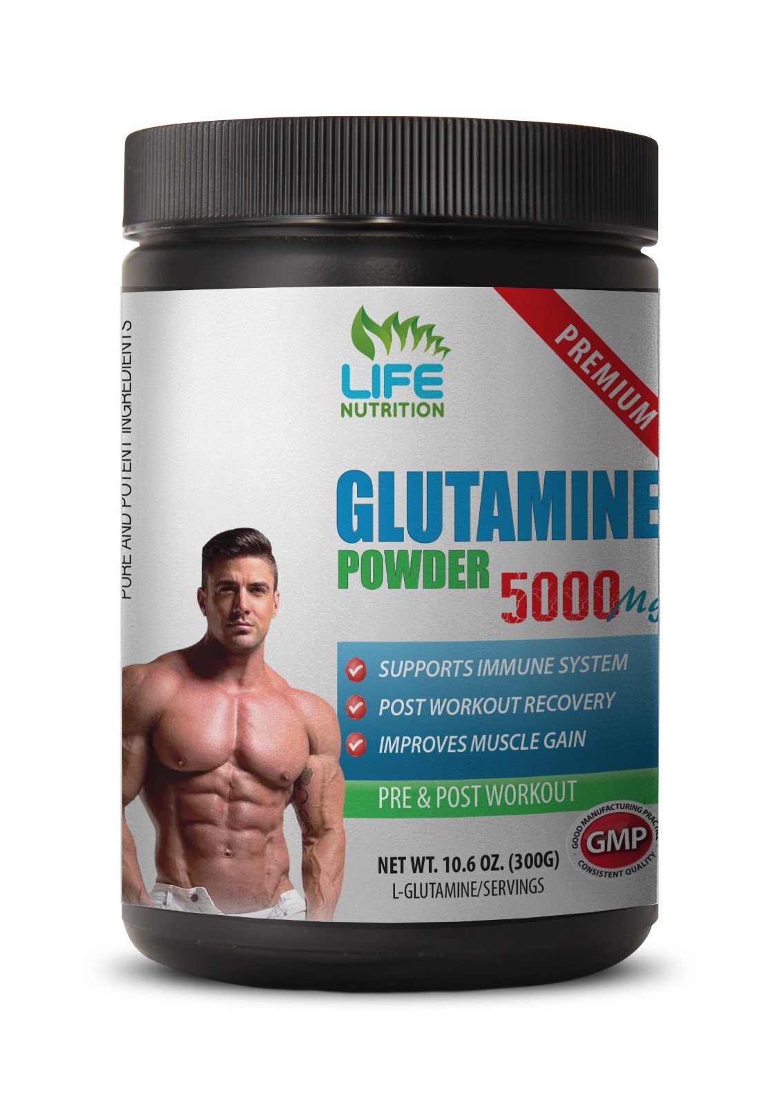 glutamine muscle – Glutamine Powder 5000mg 60 Servings – branch chain amino acid