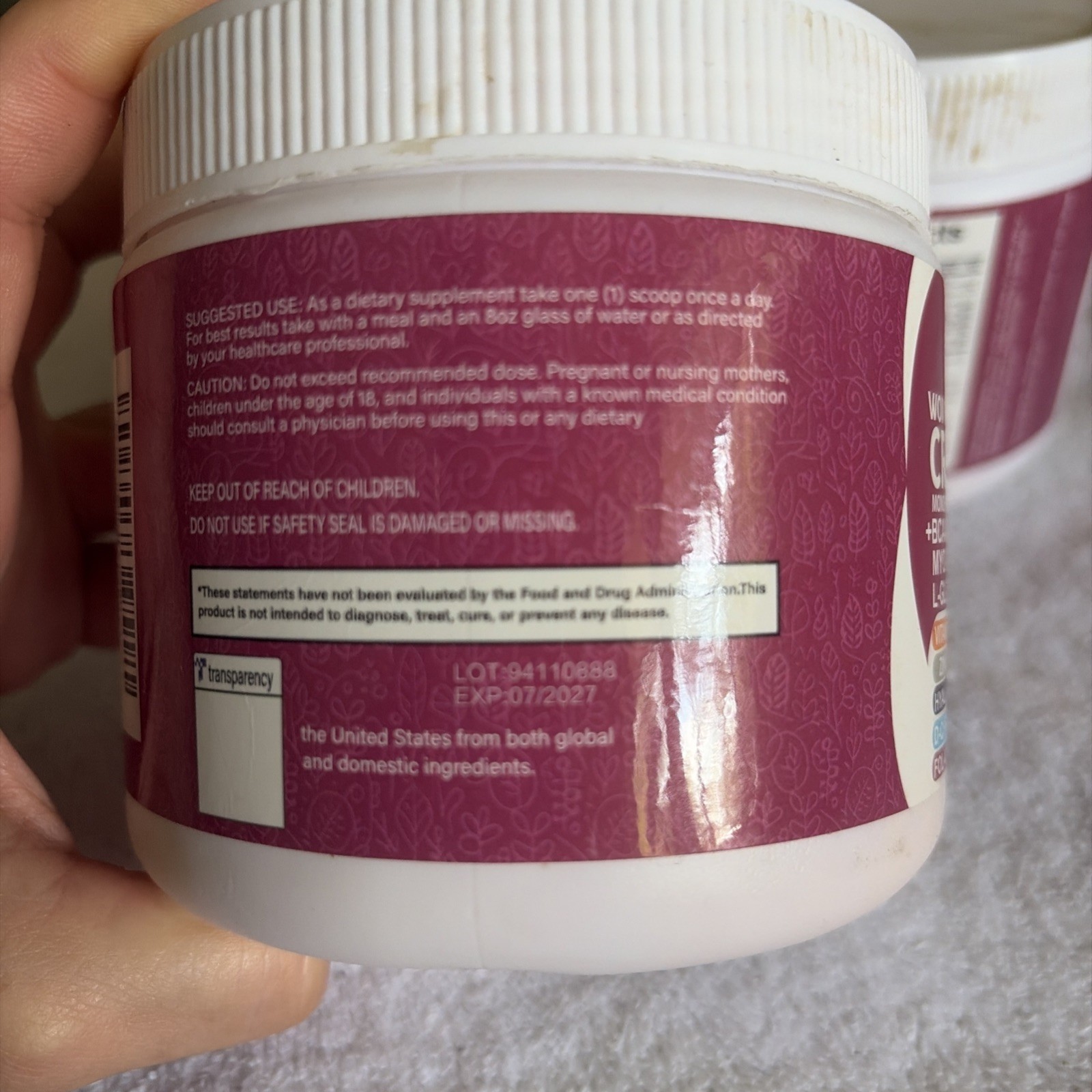 Women’s Creatine Powder + Collagen, L-Glutamine, BCAAS 5000mg Creatine per scoop