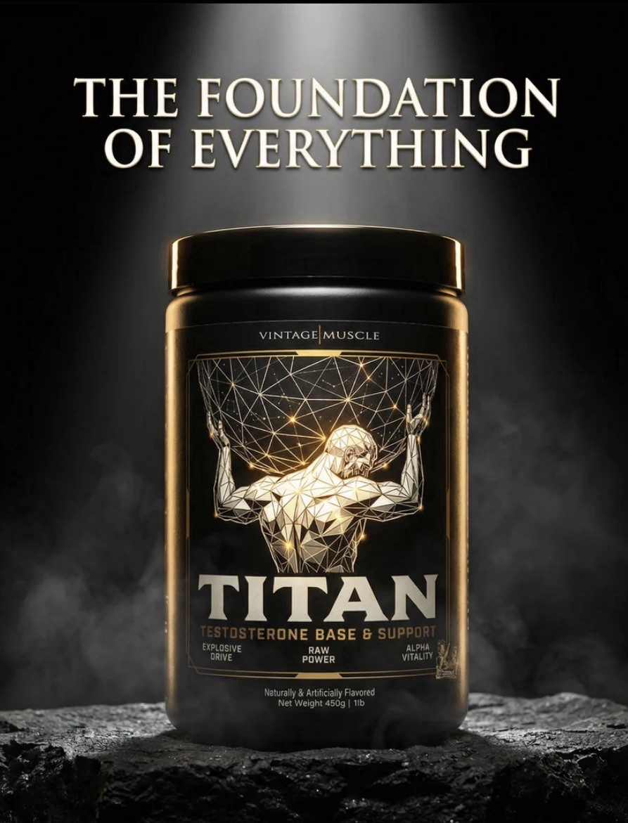 Titan🔱 Natty Test Base Blend 4 Optim. Strength/muscle Gains By Vintage Muscle💪