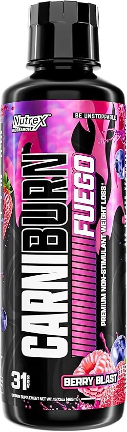 Nutrex Carniburn Liquid L-Carnitine 3000mg Metabolism Support 17.52 fl oz
