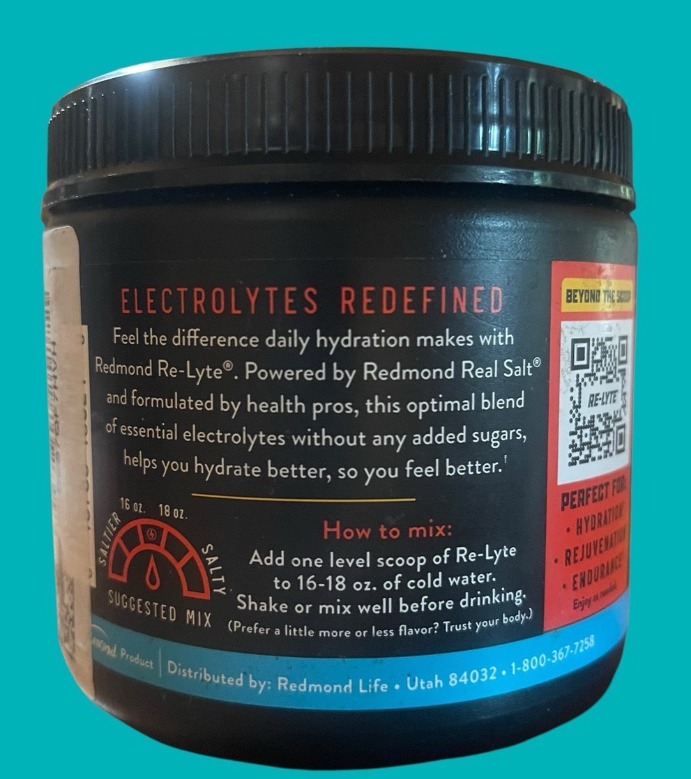 REDMOND Re-Lyte Hydration Electrolyte Powder Mix Strawberry Lemonade 60 Servings